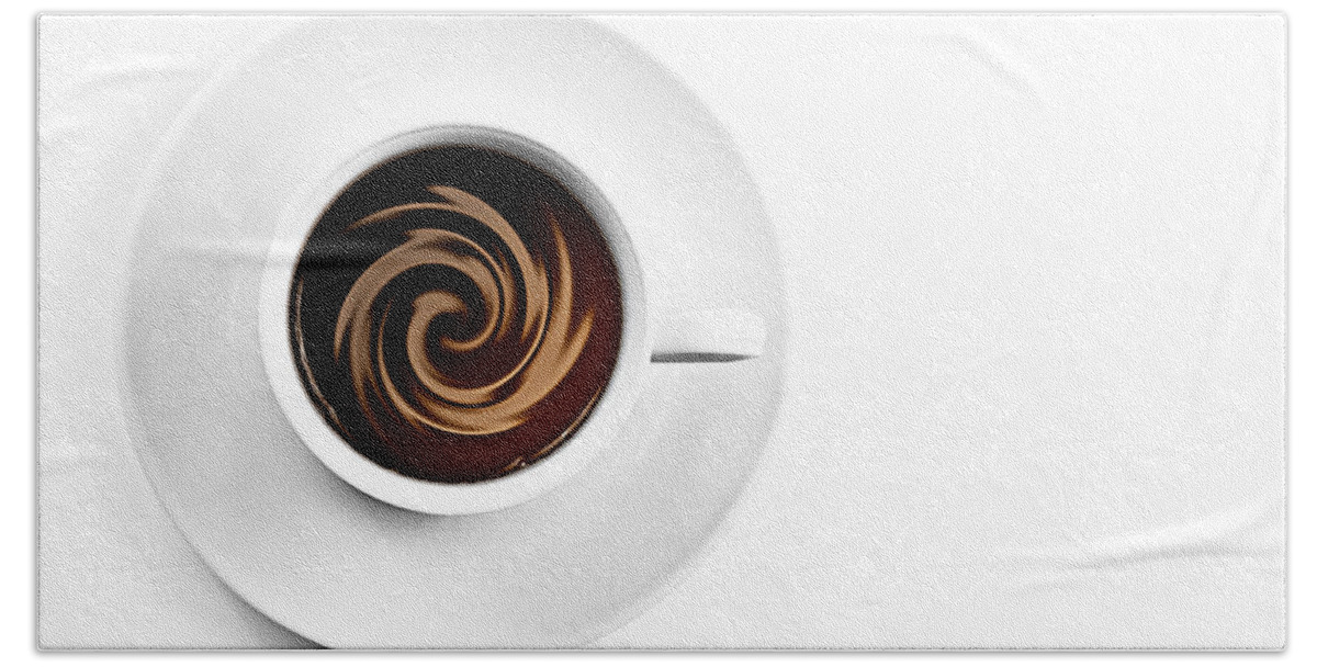 Aroma Hand Towel featuring the photograph Coffee and cream by Gert Lavsen