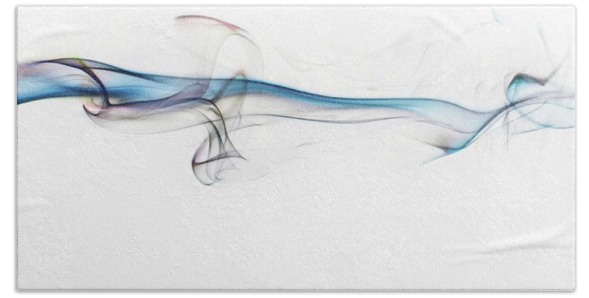 Abstract Hand Towel featuring the photograph Color and Smoke V by Scott Norris