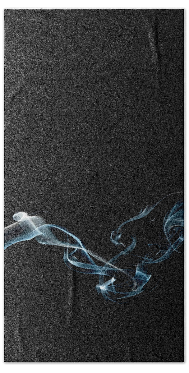 Abstract Hand Towel featuring the photograph Color and Smoke VI by Scott Norris