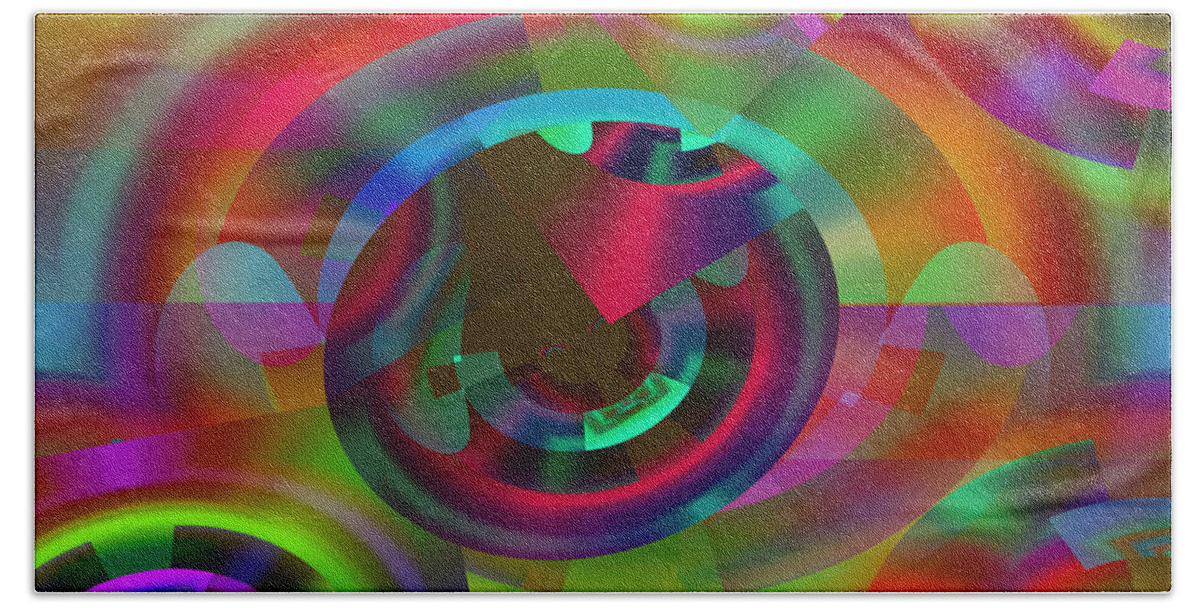 Color Hand Towel featuring the digital art Color Dome by Lynda Lehmann