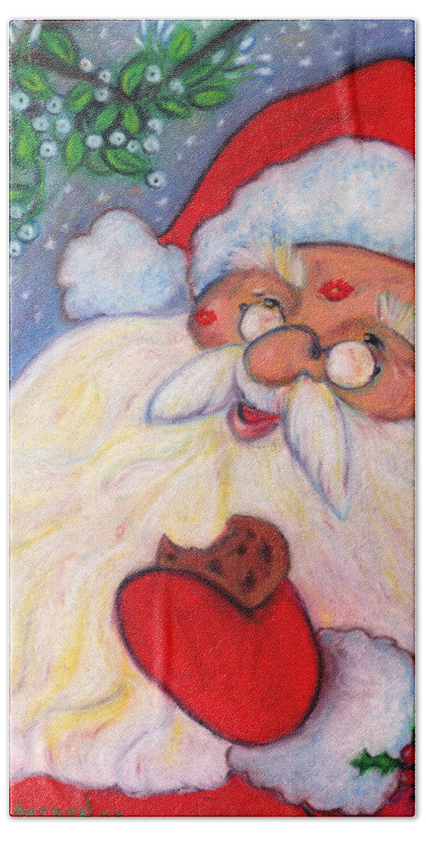 Painting Bath Towel featuring the painting Cookies and Kisses by Todd Peterson