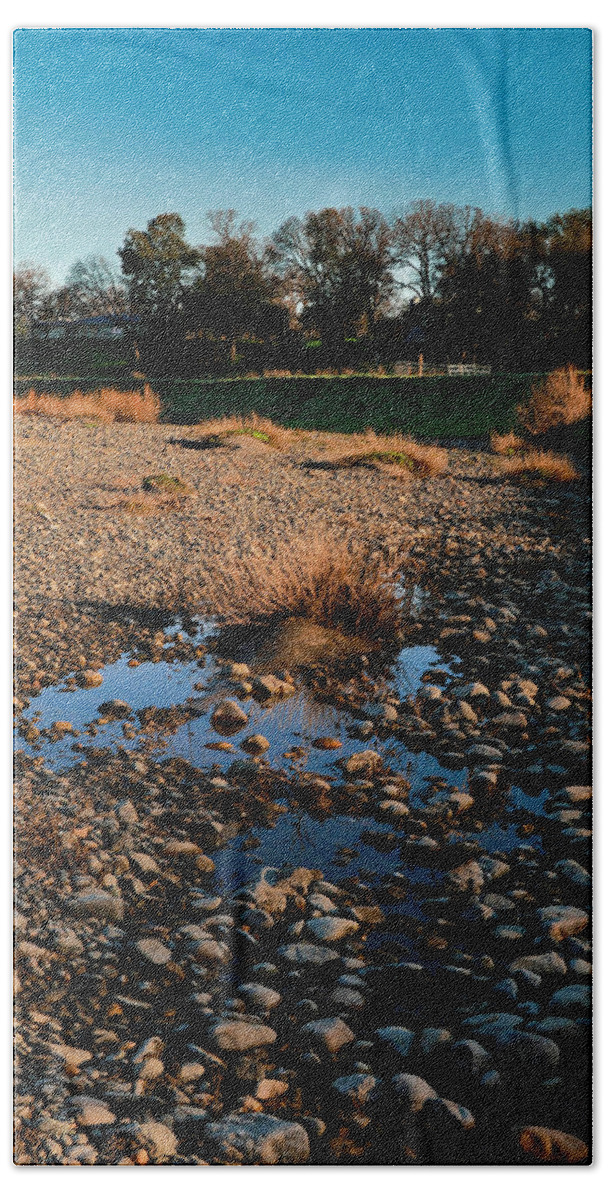 Cottonwood Creek Bath Towel featuring the photograph Cootonwood creek,CA by Dr Janine Williams