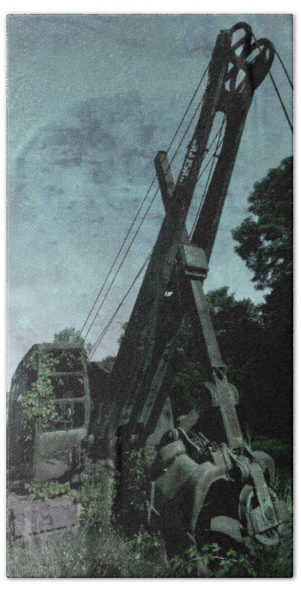 Old Crane Hand Towel featuring the photograph Crane by Jerry LoFaro
