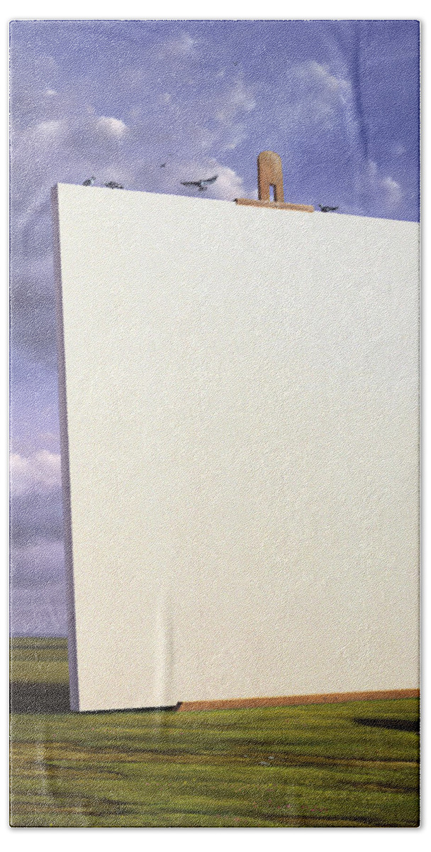 Art Hand Towel featuring the painting Creative problems by Jerry LoFaro
