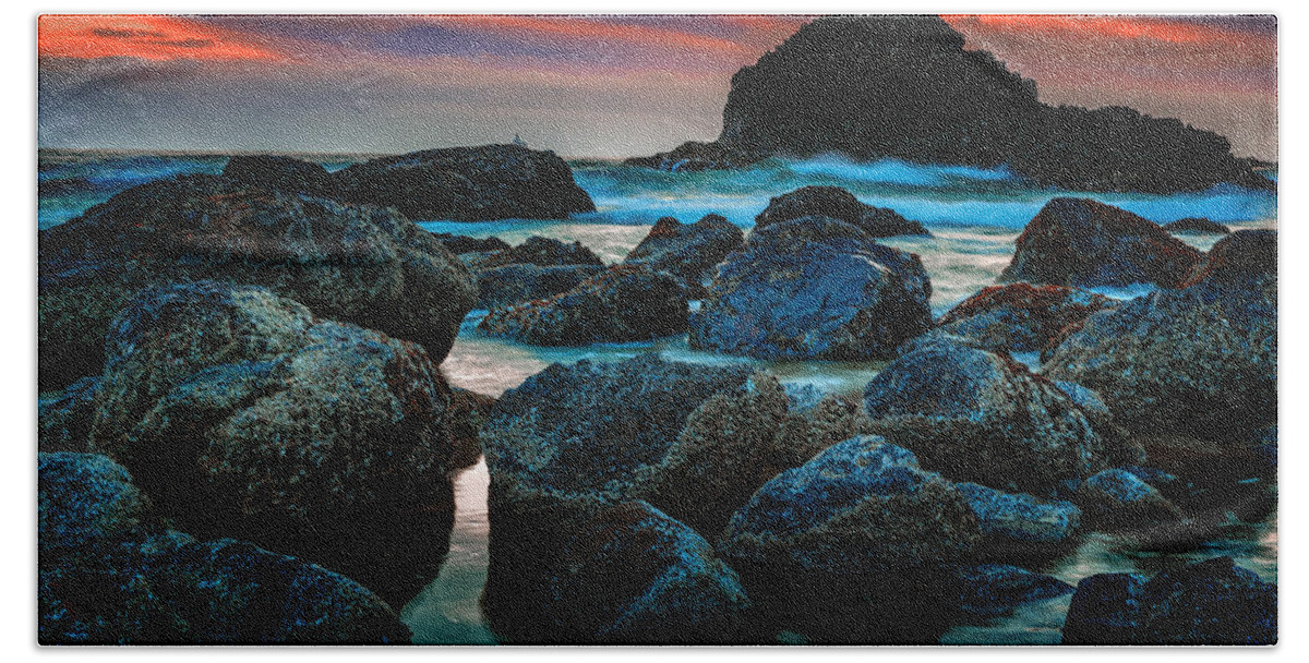 Sunset Hand Towel featuring the photograph Crimson Skies by Rick Berk