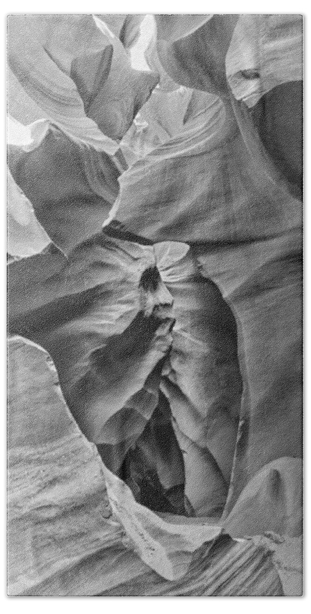 Antelope Bath Towel featuring the photograph Crying Face - Antelope Canyon by Andreas Freund