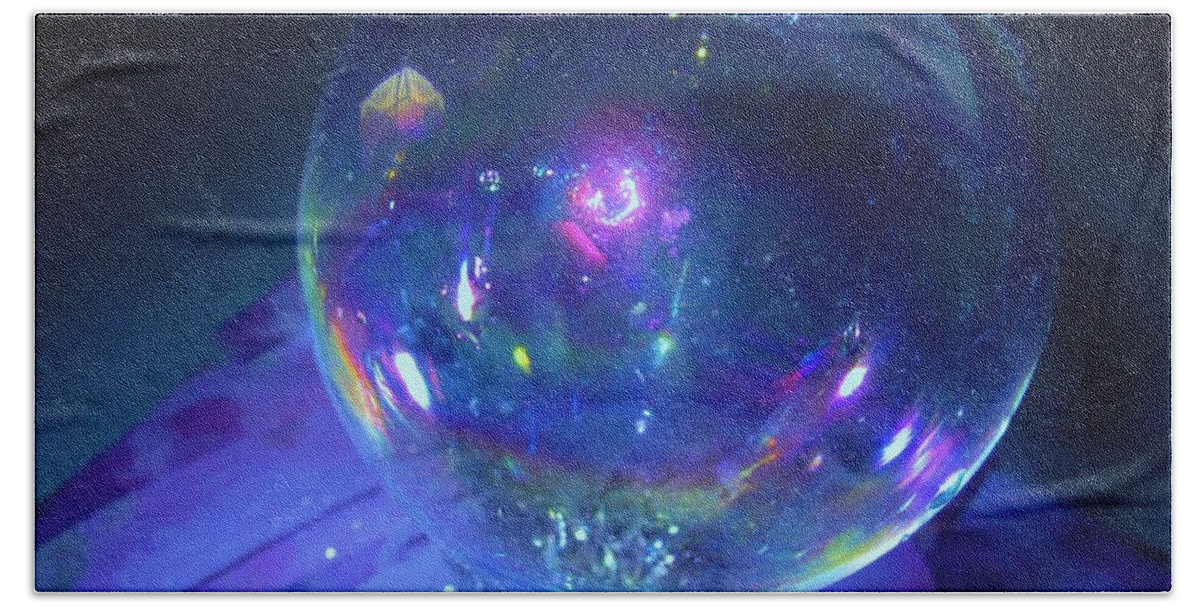  Hand Towel featuring the photograph Crystal Ball by Sharon Ackley