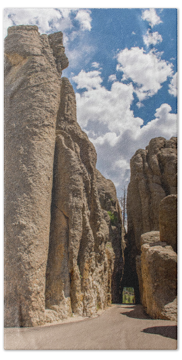 Brenda Jacobs Fine Art Hand Towel featuring the photograph Custer State Park Needles by Brenda Jacobs