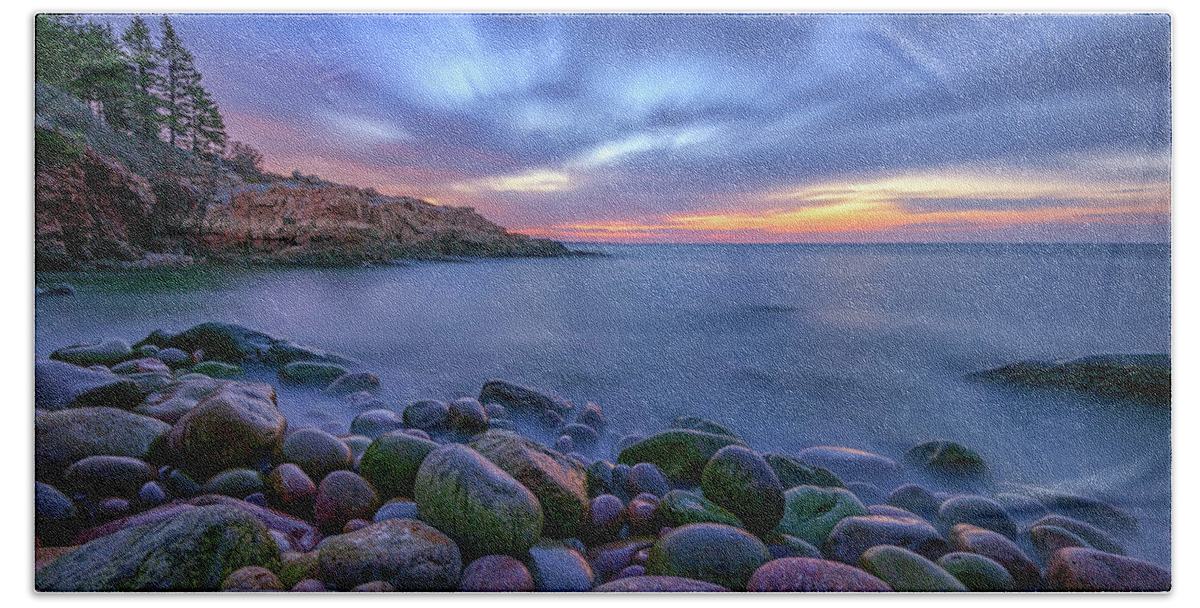 Acadia National Park Bath Towel featuring the photograph Dawn in Monument Cove by Rick Berk