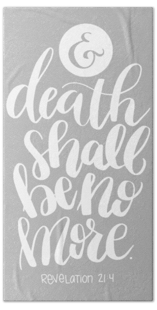 Death Bath Towel featuring the mixed media Death shall be no more by Nancy Ingersoll
