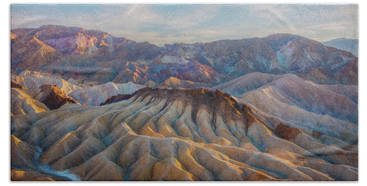 Color Bath Towel featuring the photograph Death Valley Palette by Patricia Dennis