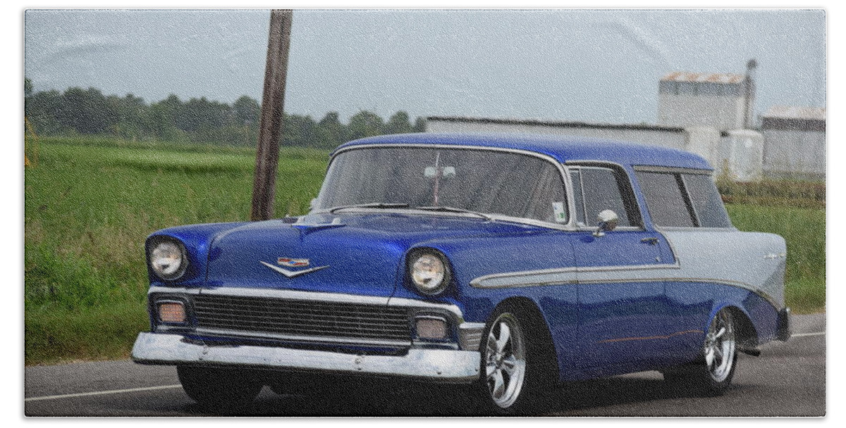 Chevy Hand Towel featuring the photograph Deep Cajun Heavy Chevy by John Glass