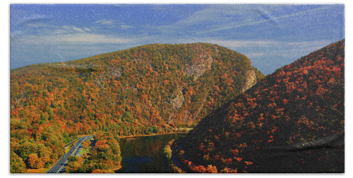 Delaware Water Gap Hand Towel featuring the photograph Delaware Water Gap 2 by Raymond Salani III