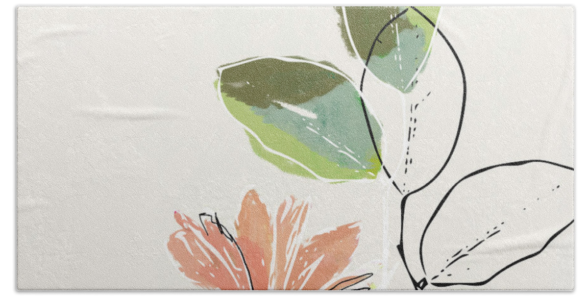 Flower Hand Towel featuring the mixed media Delicate Flower- Art by Linda Woods by Linda Woods