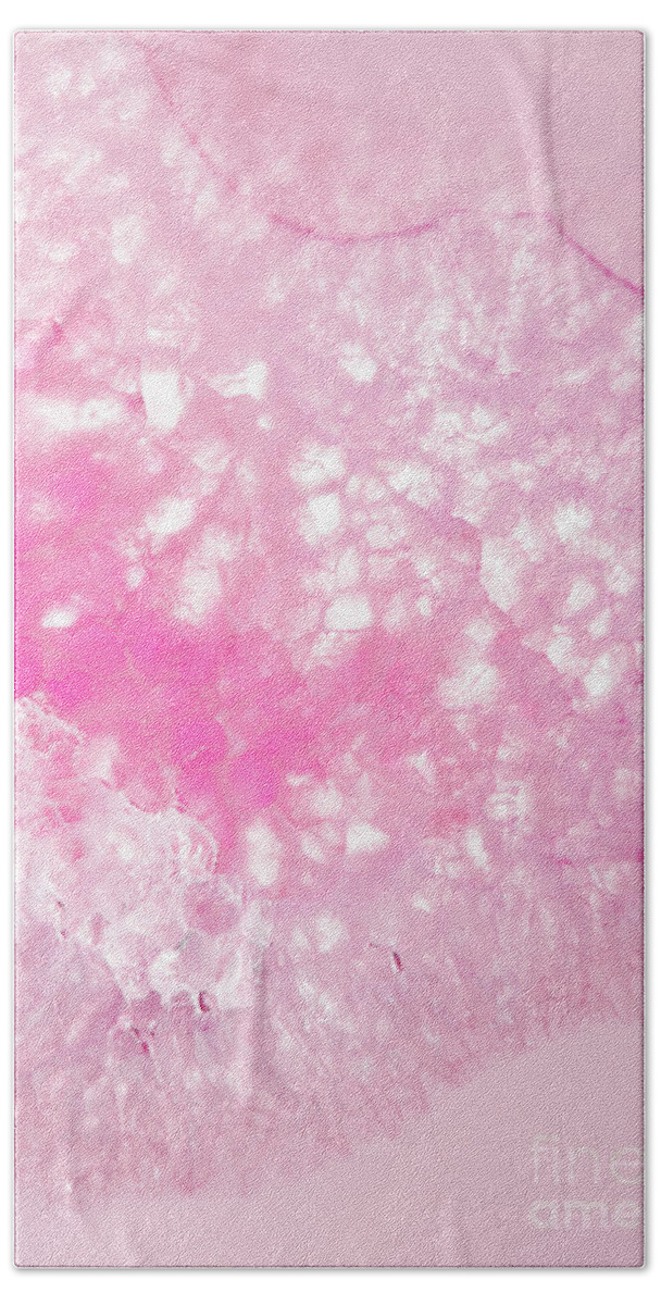 Delicate Bath Towel featuring the photograph Delicate Pink Agate by Emanuela Carratoni