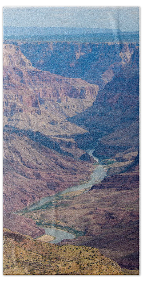 Grand Bath Towel featuring the photograph Desert View by Carl Moore