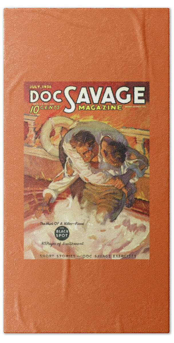 Doc Savage The Black Spot Bath Sheet