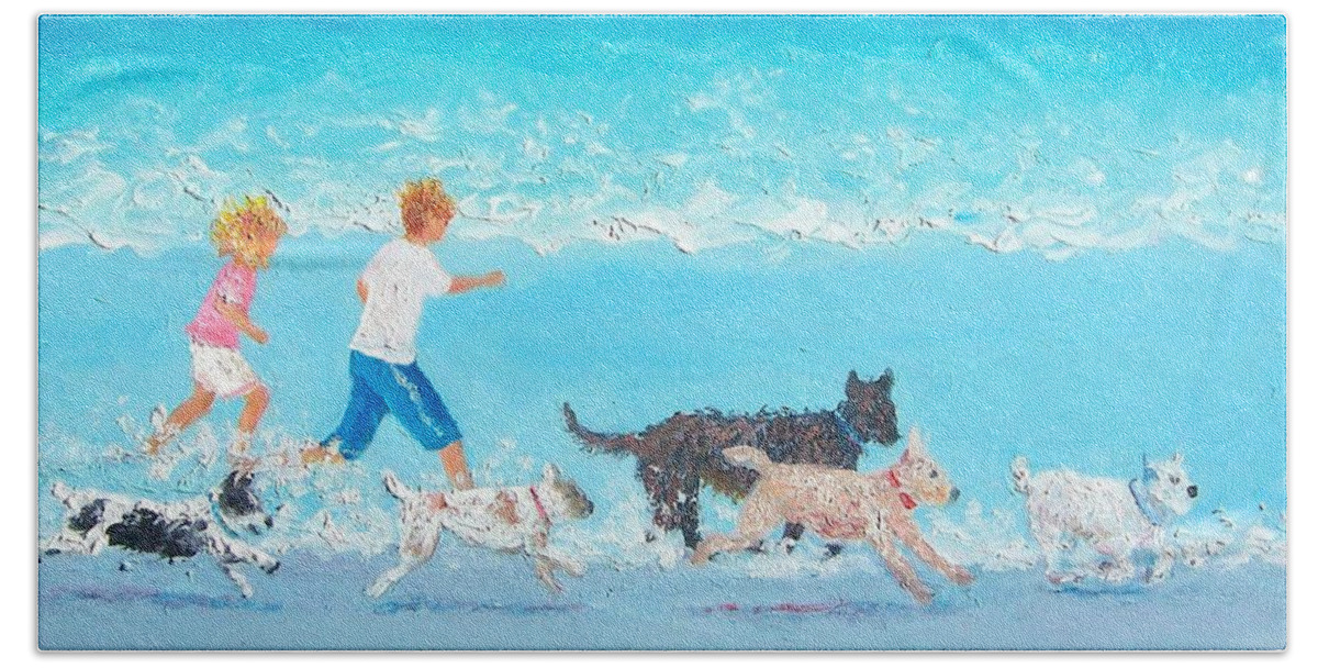 Dogs Day Out Bath Towel for Sale by Jan Matson