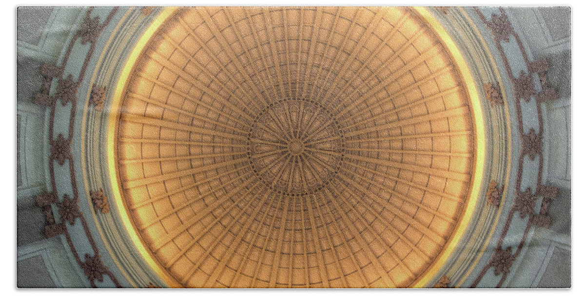  Hand Towel featuring the photograph Dome ceiling by Jerry Renville