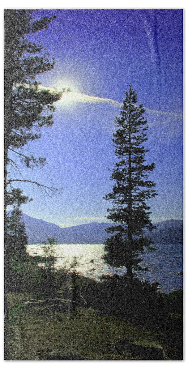Donner-lake Bath Sheet featuring the photograph Donner Lake Six by Joyce Dickens