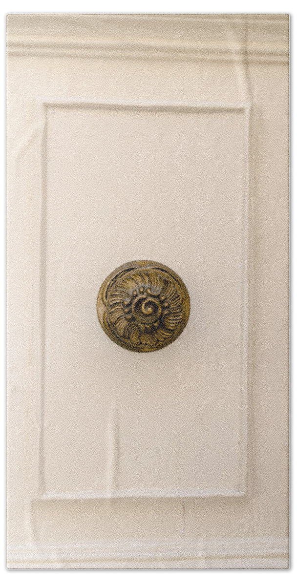 Ancient Bath Towel featuring the photograph Door Knobs of the world 29 by Sotiris Filippou