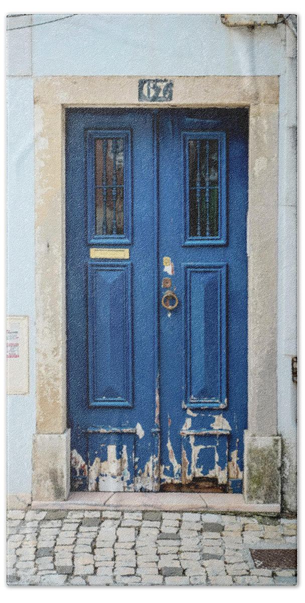 Blue Door Bath Towel featuring the photograph Door No 67 by Marco Oliveira