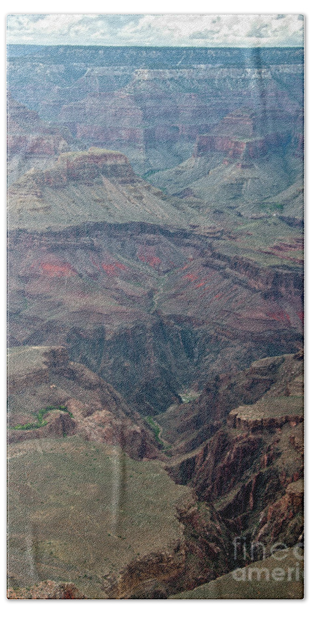 Grand-canyon Hand Towel featuring the photograph Down Into The Canyon by Kirt Tisdale