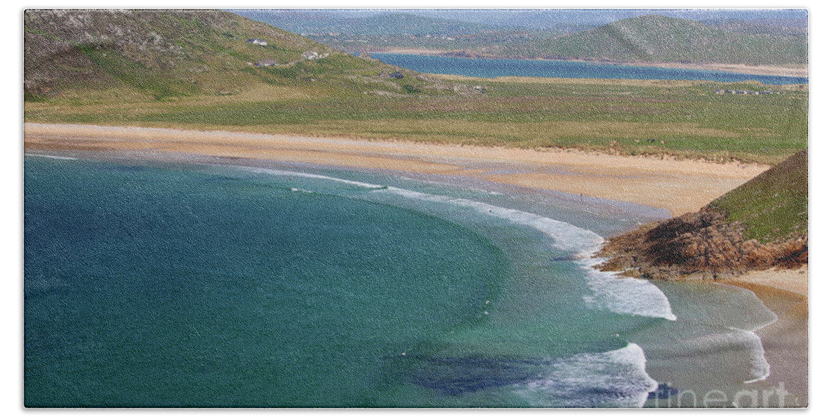 Downings Bay Bath Towel featuring the photograph Downings Bay Donegal Ireland by Eddie Barron