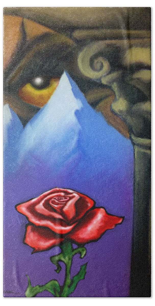 Dream Hand Towel featuring the painting Dream Image 5 by Kevin Middleton