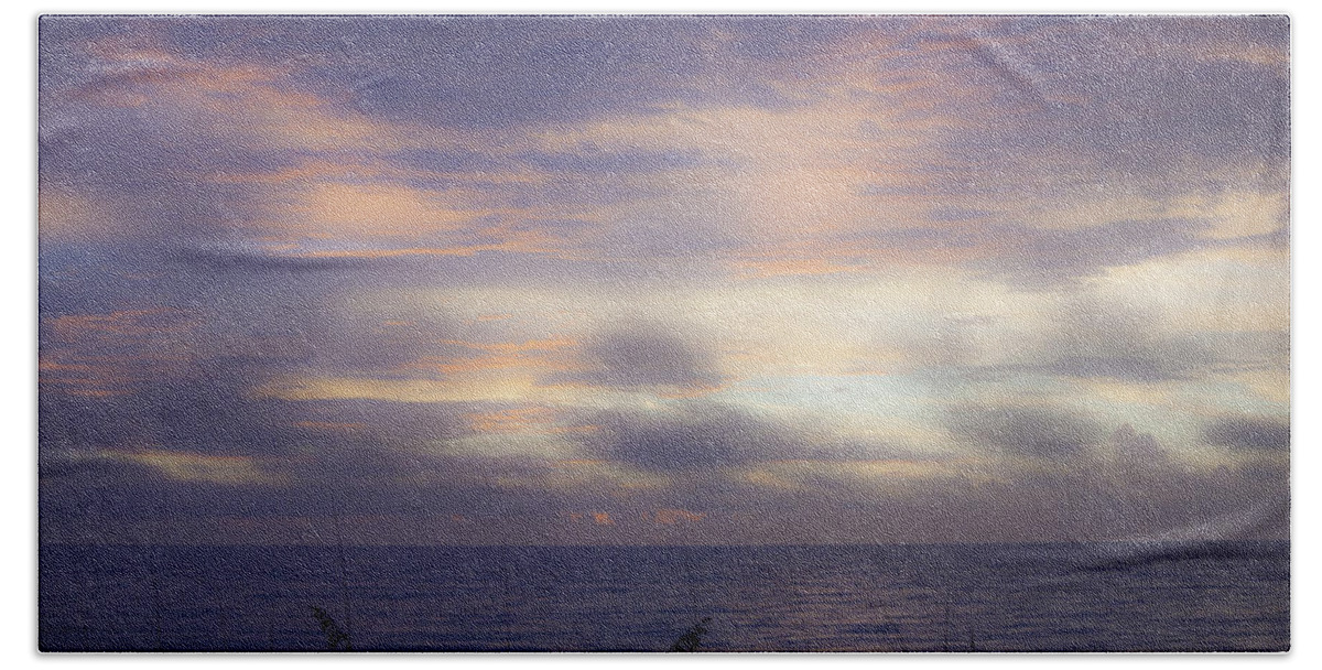 Sunrise Bath Towel featuring the photograph Dreamy Blue Atlantic Sunrise by Teresa Mucha