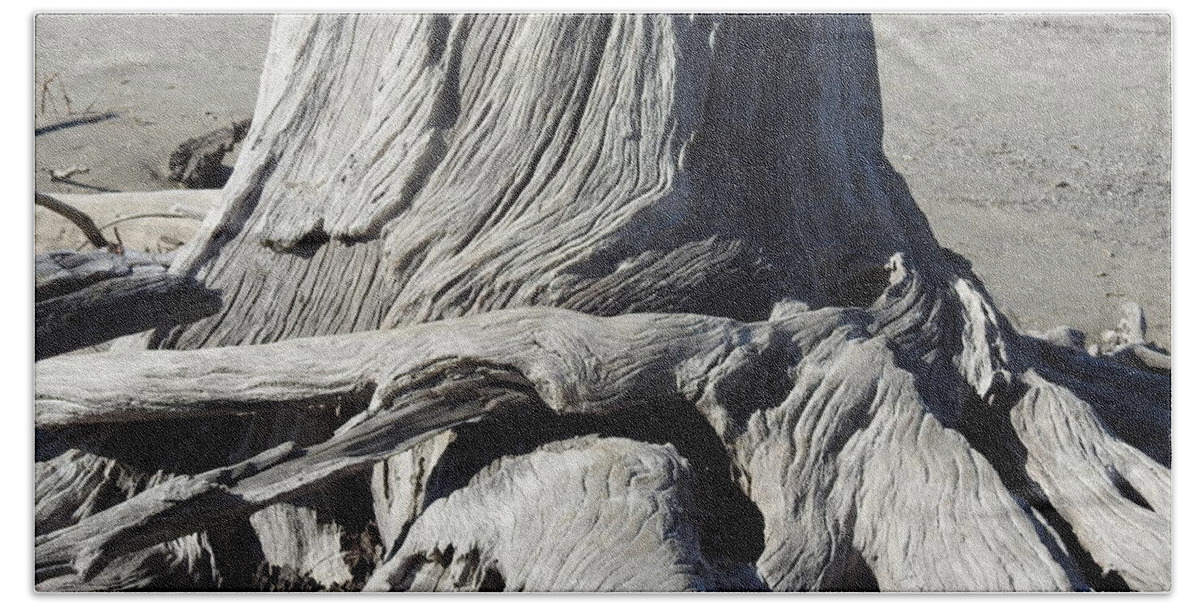 Driftwood Bath Towel featuring the photograph Driftwood Naturals by Jan Gelders