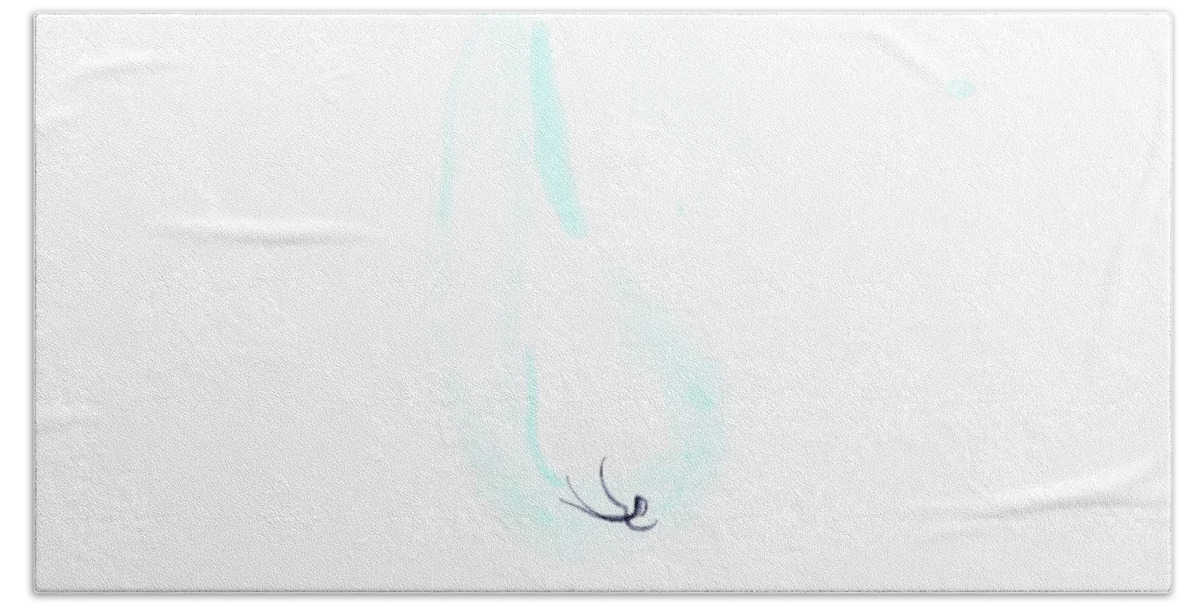 Drop Bath Towel featuring the digital art Drop of water by Debra Baldwin