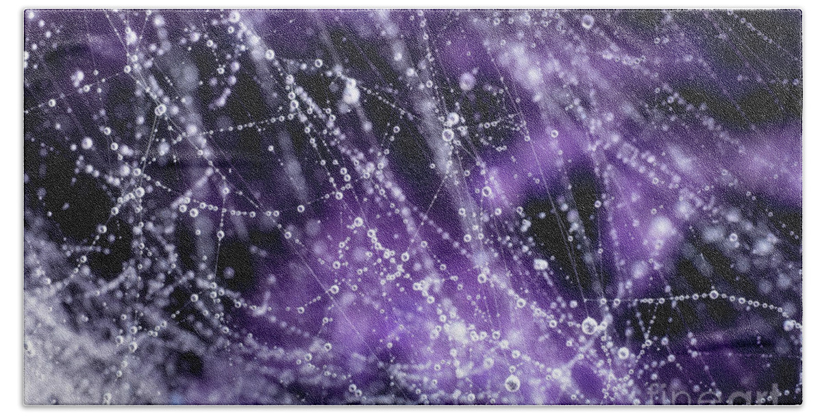 Drops Bath Towel featuring the photograph Droplets by Mike Eingle