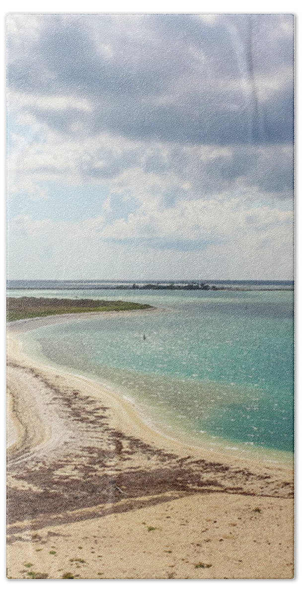 Florida Bath Towel featuring the photograph Dry Tortugas seaplane by Benny Marty