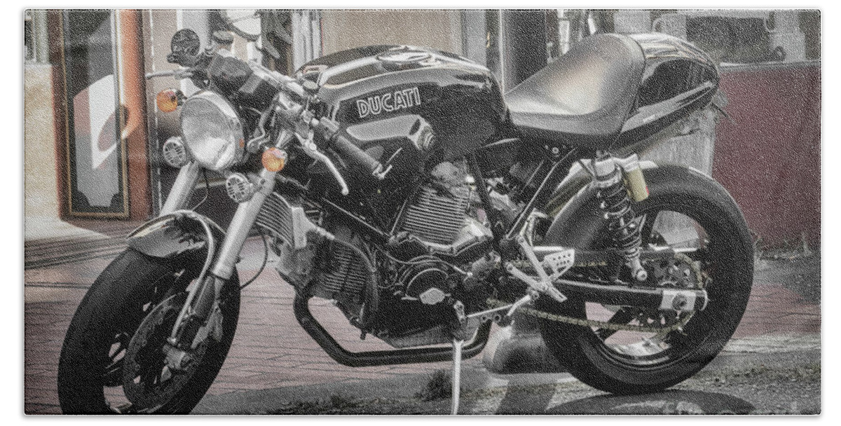 Ducati Sport 1000 Hand Towel featuring the photograph Ducati Sport 1000 by Mitch Shindelbower