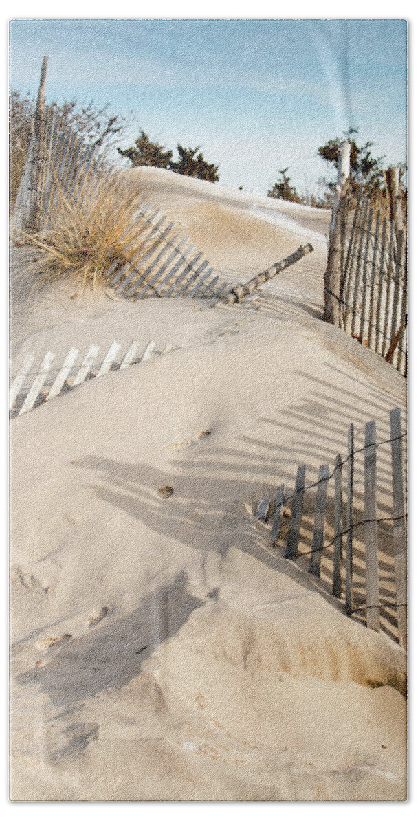 Sandy Hook Bath Sheet featuring the photograph Dune Patterns by Kristia Adams