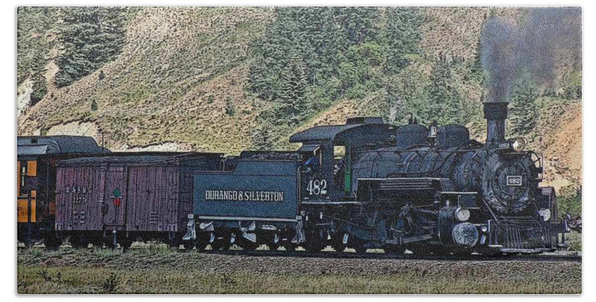 Trains Bath Towel featuring the photograph Durango and Silverton Train 6 by Ginger Wakem