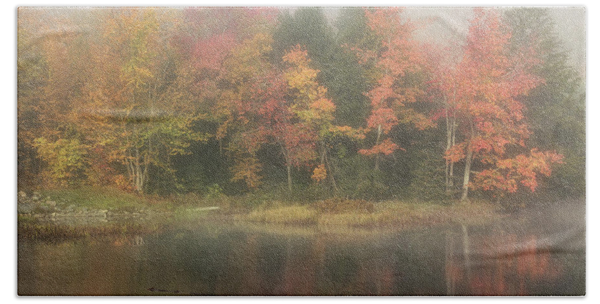 Autumn Hand Towel featuring the photograph Moose River Reflections by Rod Best
