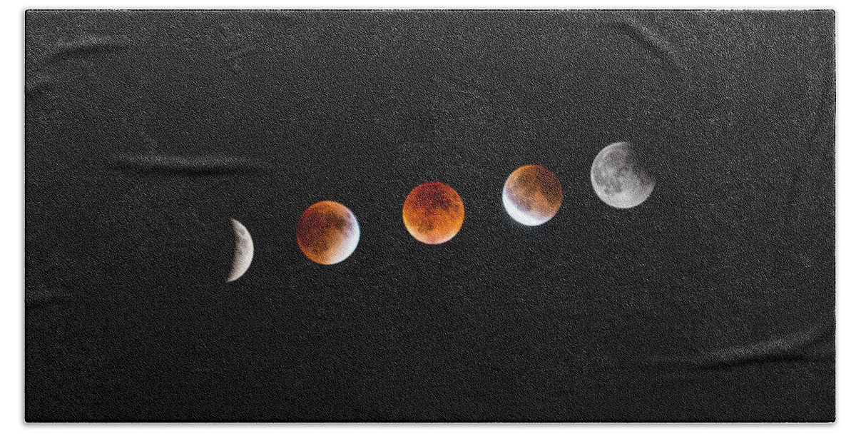 #300mm #astro Hand Towel featuring the photograph Earth Shadow by Aaron J Groen