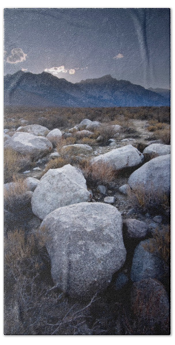 California Hand Towel featuring the photograph Eastern Sierra Sundown California by Steve Gadomski