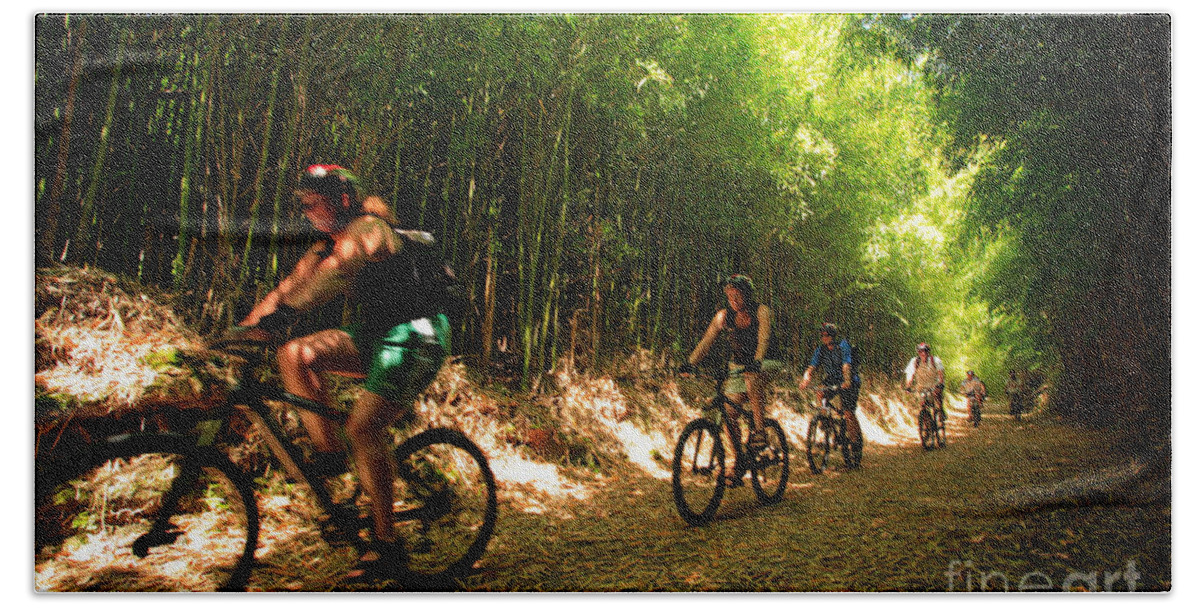 Biking Bath Sheet featuring the photograph Eco-tourism by Gaspar Avila