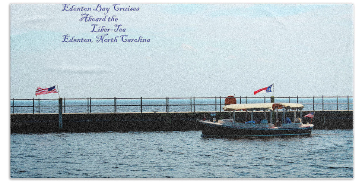 Tour Hand Towel featuring the photograph Edenton Bay Tours by Carolyn Ricks
