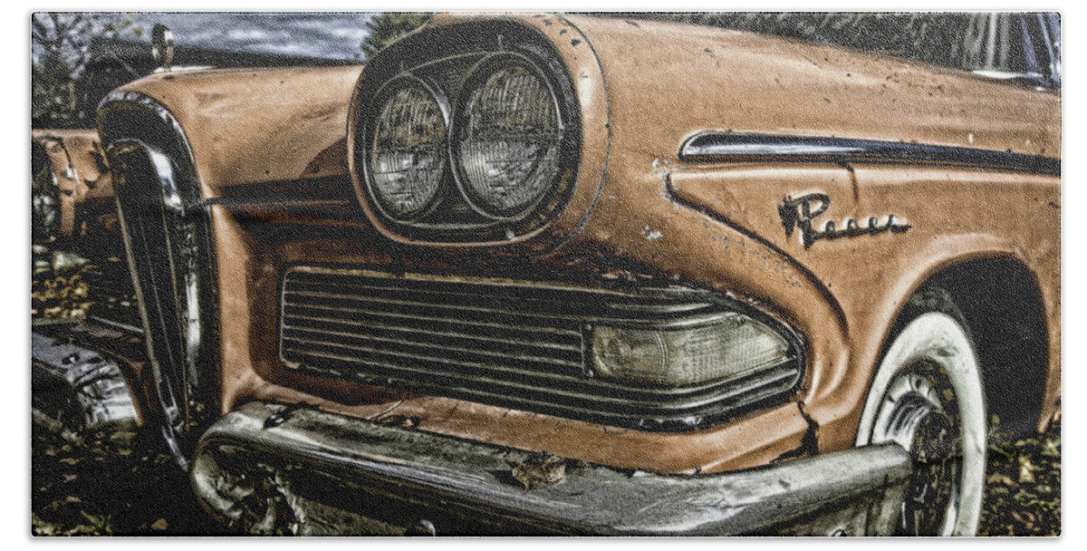 Car Hand Towel featuring the photograph Edsel Ford's Namesake by Gary Shepard