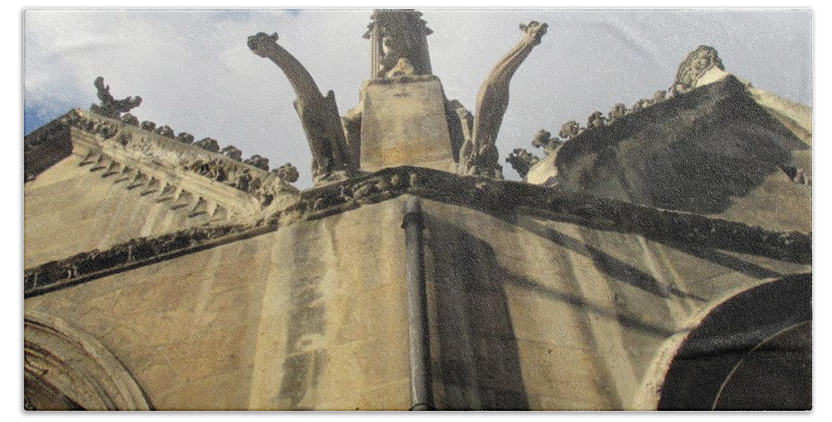 Saint Severin Paris Hand Towel featuring the photograph Eglise Saint-Severin, Paris by Christopher J Kirby