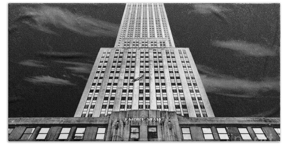 Empire State Building Bath Towel featuring the photograph Empire State  by Az Jackson