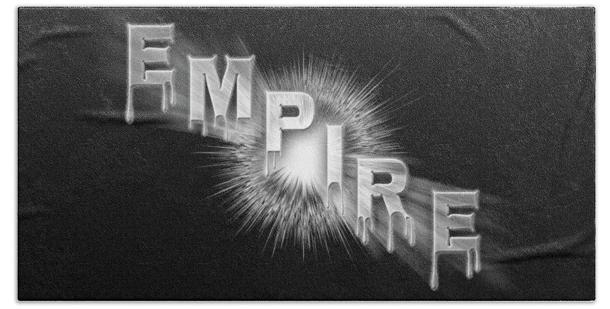 Empire Bath Towel featuring the digital art Empire - The Rule Of Power by Rolando Burbon