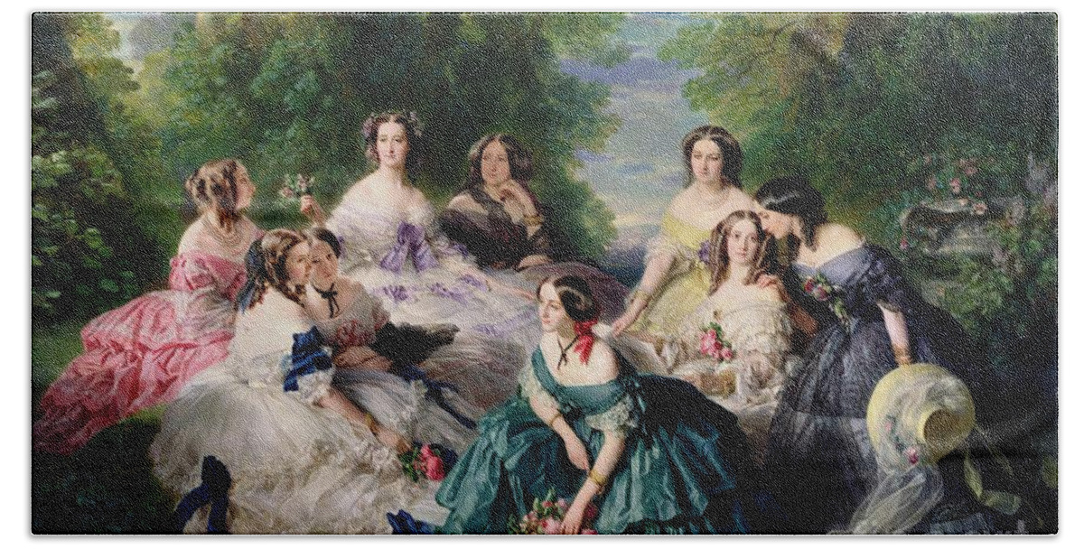 Empress Eugénie and Her Ladies-in-Waiting (oil sketch) by Franz