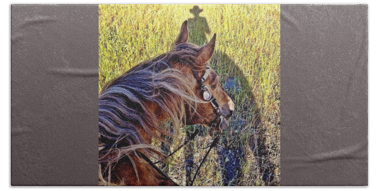 Horses Bath Sheet featuring the photograph End of Spring by JoJo Brown