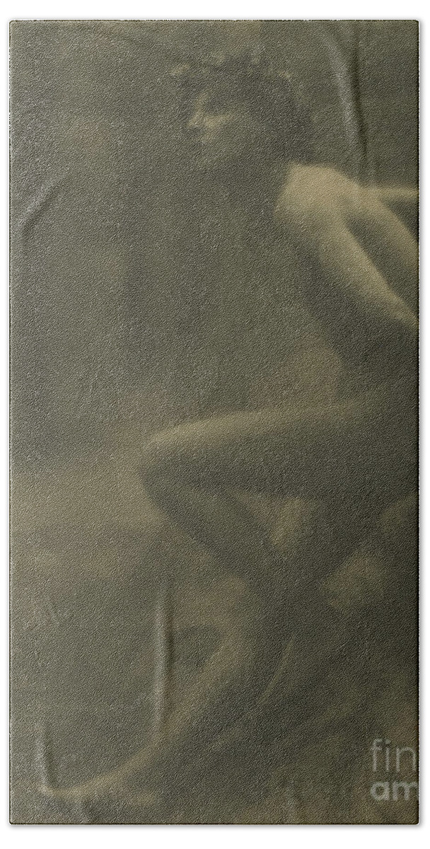 Erotica Bath Towel featuring the photograph Endymion, F. Holland Day, 1907 by Science Source