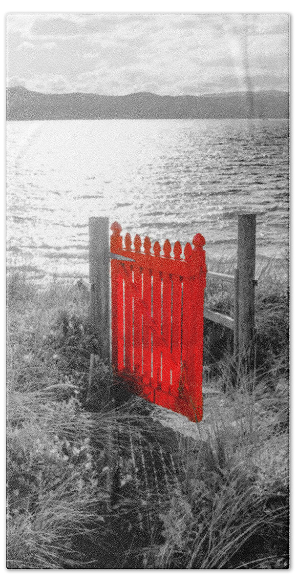 Red Gate Cottage Hand Towel featuring the photograph Eternity by Anthony Davey